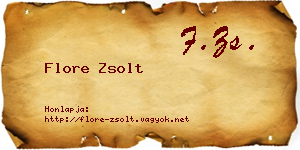 Flore Zsolt névjegykártya